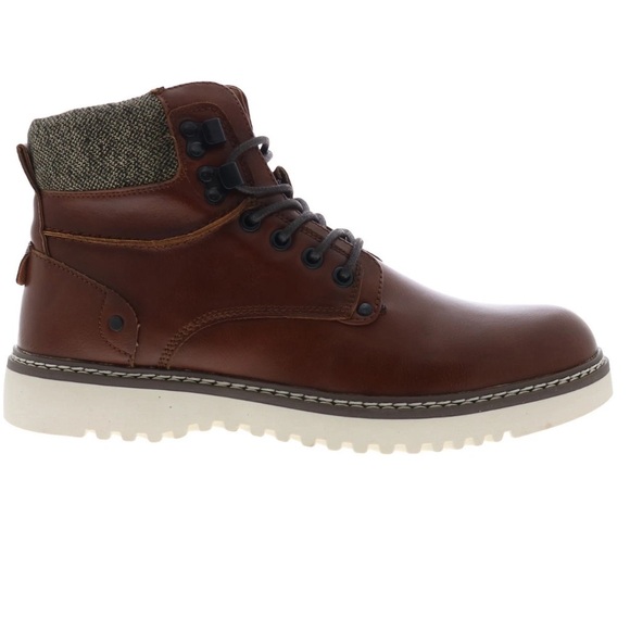 Steve Madden Other - Steve Madden Brown Delwar combat Boots with Gray Accents